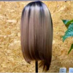 $220 •13x7 Human hair blend lace front Bob wig*